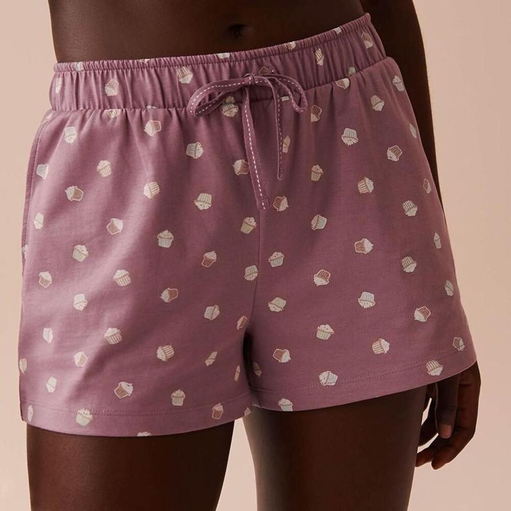 La-vie-en-rose Women's Purple and Pink Shorts